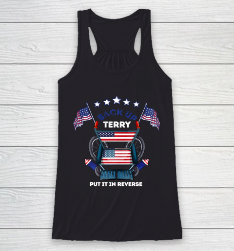 Back It Up Terry Fireworks Funny Put It In Reverse Racerback Tank