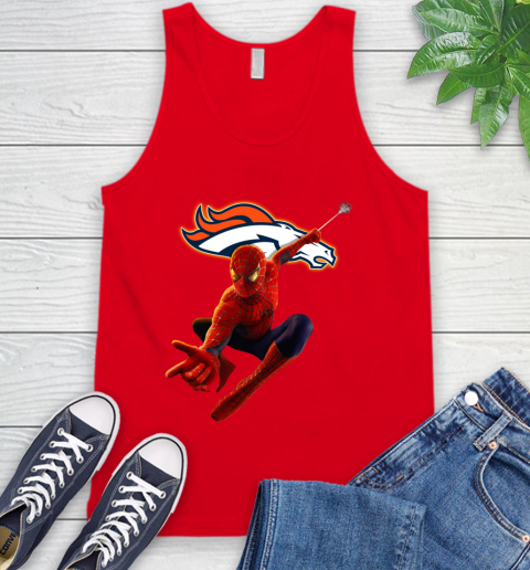 NFL Spider Man Avengers Endgame Football Denver Broncos Tank Top 6