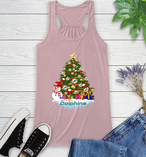 Miami Dolphins Merry Christmas NFL Football Sports Racerback Tank 11