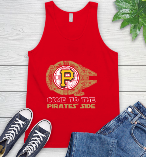 MLB Come To The Pittsburgh Pirates Side Star Wars Baseball Sports Tank Top 5