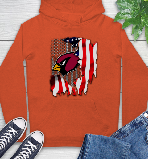 Arizona Cardinals NFL Football American Flag Hoodie 4