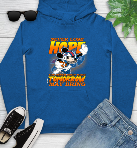 Buffalo Bills NFL Football Mickey Disney Never Lose Hope (1) Youth Hoodie 11