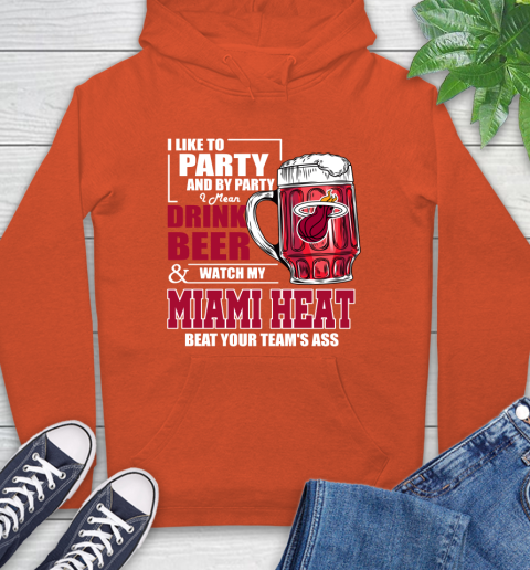 NBA Drink Beer and Watch My Miami Heat Beat Your Team's Ass Basketball Hoodie 4