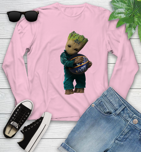NBA Groot Guardians Of The Galaxy Basketball Sports Utah Jazz Youth Long Sleeve 10