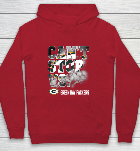 NFL Green Bay Packers Can't Stop Vs Youth Hoodie 7