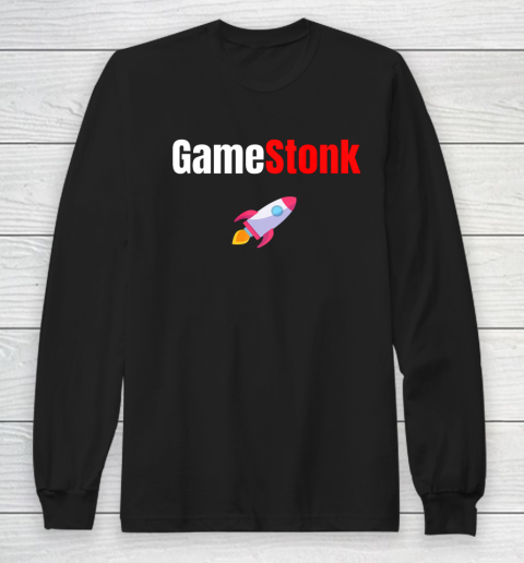 Gamestonk Stock Market Can t Stop Game Stonk GME Rocket Long Sleeve T-Shirt