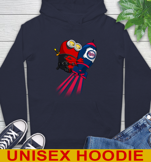 MLB Baseball Minnesota Twins Deadpool Minion Marvel Shirt Hoodie 3