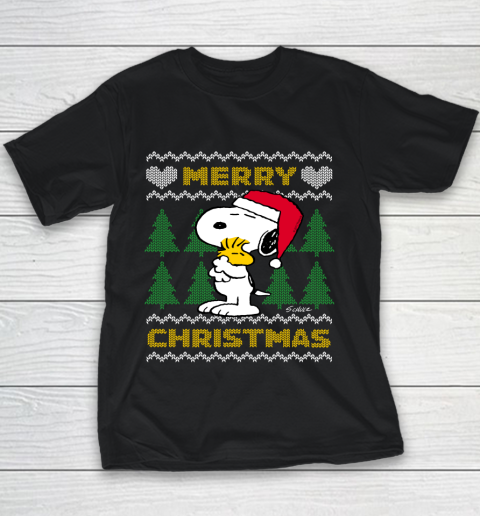 Peanuts Snoopy Merry Christmas Ugly Youth T-Shirt