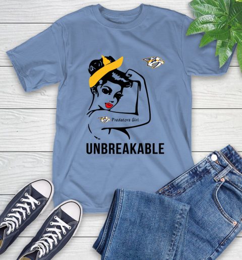 NHL Nashville Predators Girl Unbreakable Hockey Sports T-Shirt 11