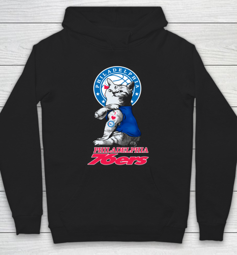 NBA Basketball My Cat Loves Philadelphia 76ers Hoodie