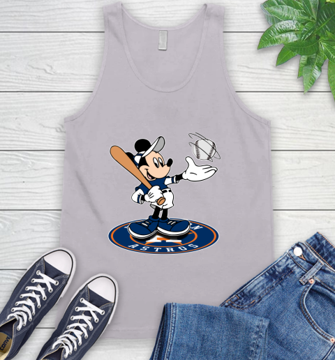 MLB Baseball Houston Astros Cheerful Mickey Disney Shirt Tank Top 4