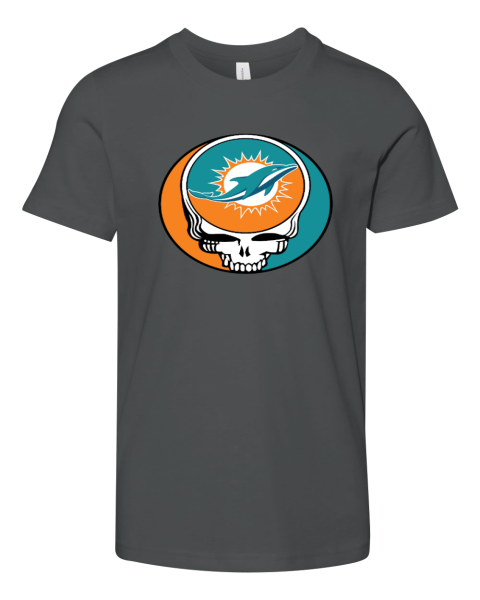 Miami Dolphins x Grateful Dead Youth Unisex Jersey Tee