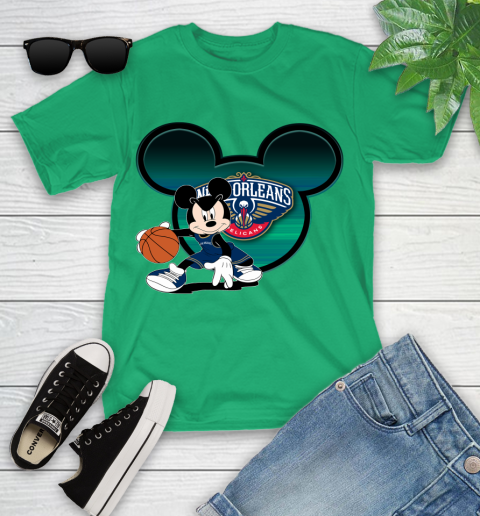 NBA New Orleans Pelicans Mickey Mouse Disney Basketball Youth T-Shirt 6
