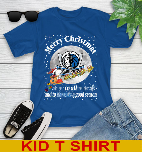 Dallas Mavericks Merry Christmas To All And To Mavericks A Good Season NBA Basketball Sports Youth T-Shirt 10