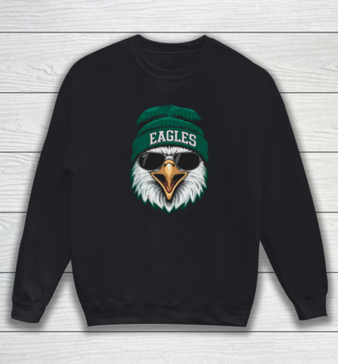 Cool Face Eagles With Sunglasses Vintage Funny Sweatshirt