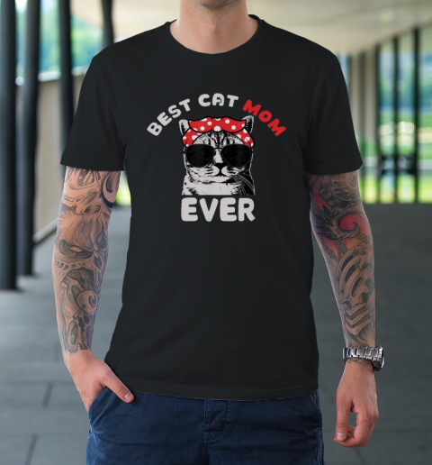 Funny Cat Best Cat Mom Ever Meow With My Cat T-Shirt