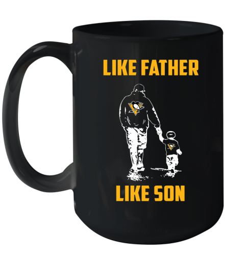 Pittsburgh Penguins NHL Hockey Like Father Like Son Sports Ceramic Mug 15oz