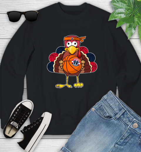 Washington Wizards Turkey thanksgiving day Youth Sweatshirt 2