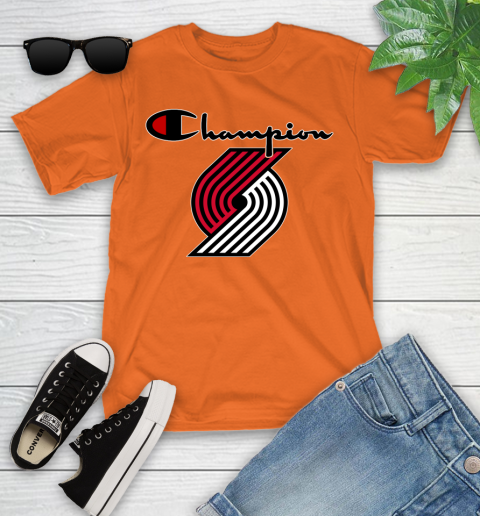 NBA Basketball Portland Trail Blazers Champion Shirt Youth T-Shirt 4