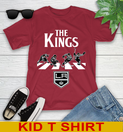 NHL Hockey Los Angeles Kings The Beatles Rock Band Shirt Youth T-Shirt 12