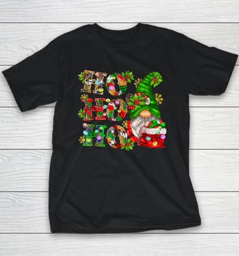 Ho Ho Ho Christmas Gnome Cute X mas Family Matching Pajama Youth T-Shirt