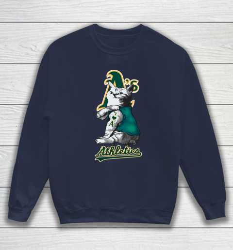 MLB Baseball My Cat Loves Oakland Athletics Sweatshirt 2