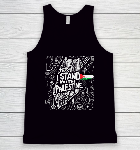 I Stand With Palestine Quote Free Palestine Tank Top