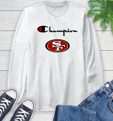 NFL Football San Francisco 49ers Champion Shirt Long Sleeve T-Shirt