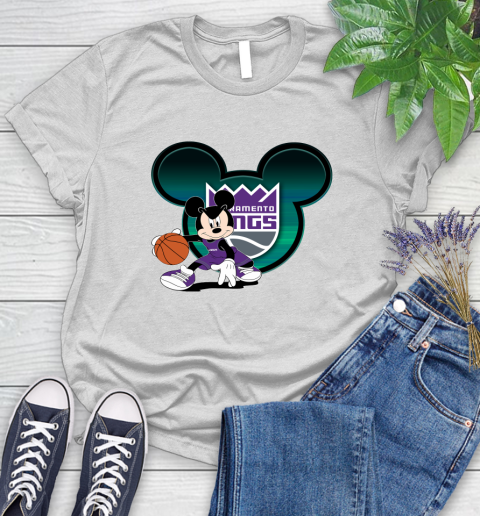 NBA Sacramento Kings Mickey Mouse Disney Basketball Women's T-Shirt