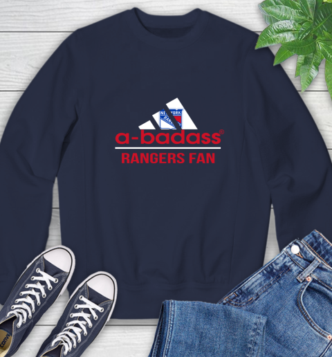 NHL A Badass New York Rangers Fan Adidas Hockey Sports Sweatshirt Tee For Sports