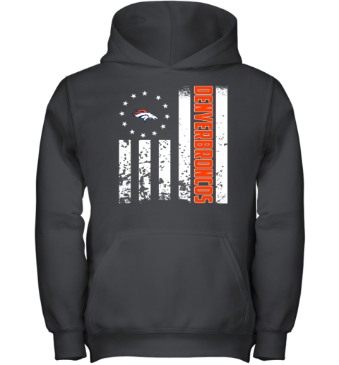 NFL Denver Broncos American Flag Youth Hoodie - Rookbrand