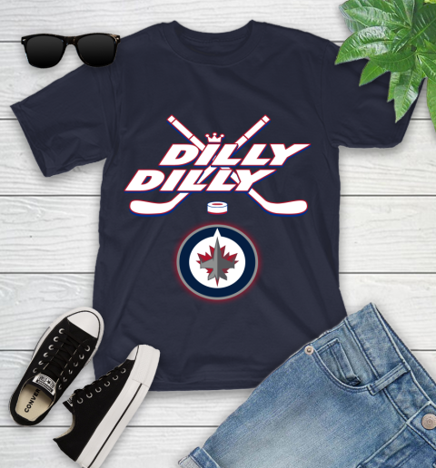 NHL Winnipeg Jets Dilly Dilly Hockey Sports Youth T-Shirt 3