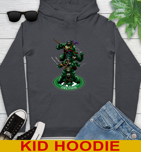 NBA Basketball Boston Celtics Teenage Mutant Ninja Turtles Shirt Youth Hoodie 9