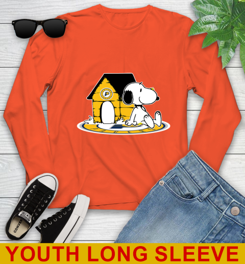 NBA Basketball Indiana Pacers Snoopy The Peanuts Movie Shirt Youth Long Sleeve 4