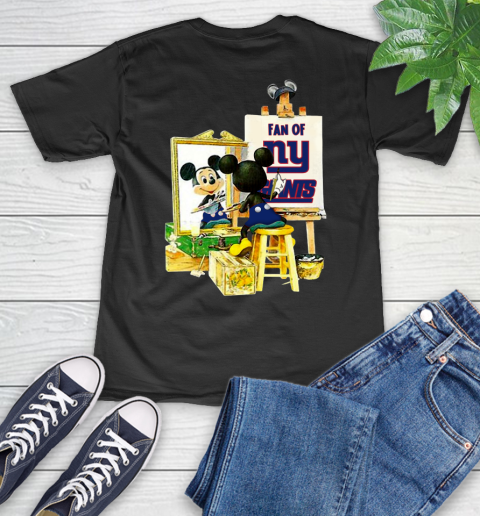 NFL Football New York Giants Mickey Drawing Shirt 46