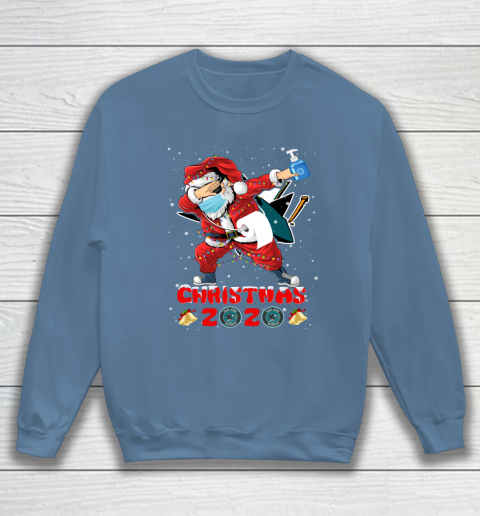 San Jose Sharks Funny Santa Claus Dabbing Christmas 2020 NHL Sweatshirt 6