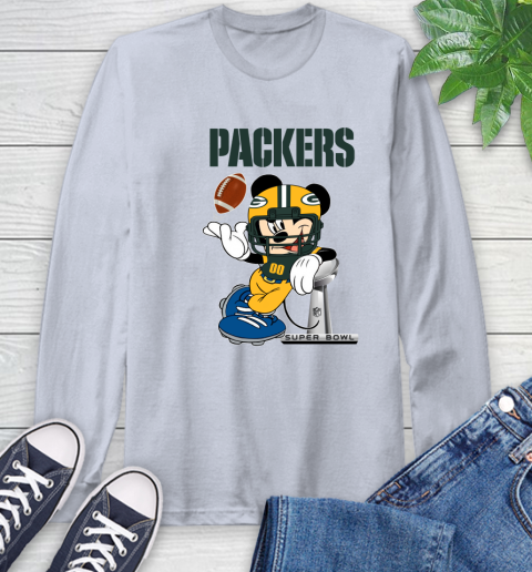 NFL Green Bay Packers Mickey Mouse Disney Super Bowl Football T Shirt Long Sleeve T-Shirt 6