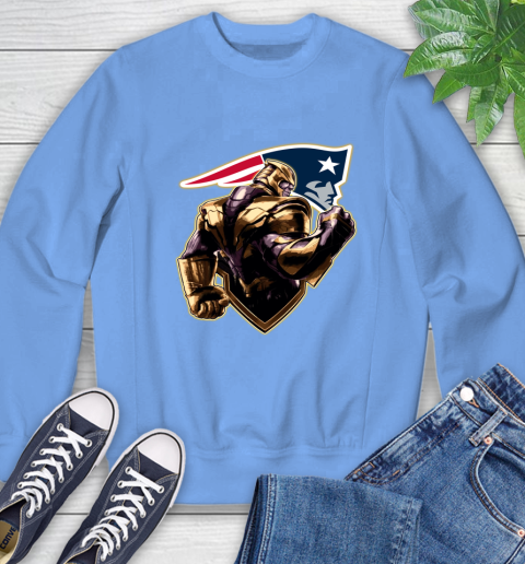 NFL Thanos Avengers Endgame Football Sports New England Patriots Sweatshirt 11