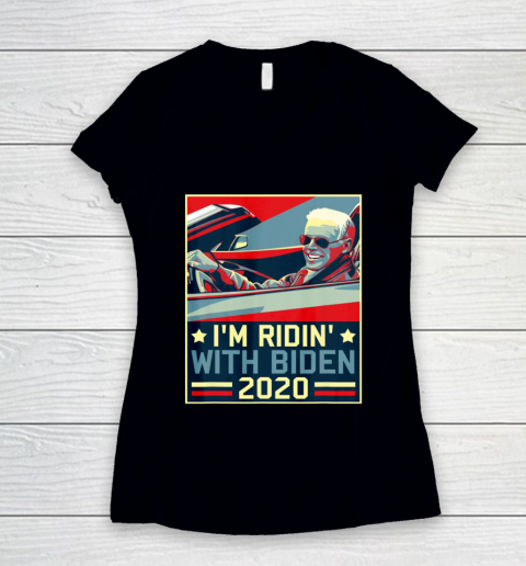 I'm Riding With Joe Biden for US President 2020 Women's V-Neck T-Shirt