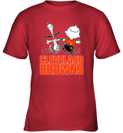 Cleveland Browns Charlie Brown Snoopy Cleveland Browns T-Shirt