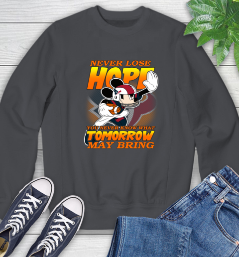 Houston Texans NFL Football Mickey Disney Never Lose Hope Sweatshirt 6