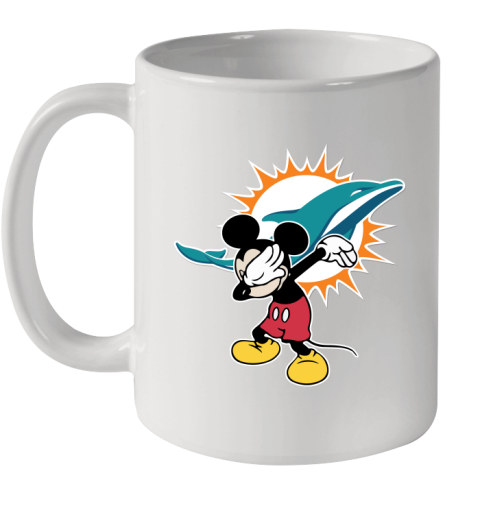 Miami Dolphins NFL Football Dabbing Mickey Disney Sports Ceramic Mug 11oz