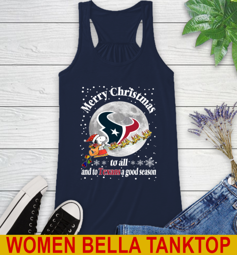 Houston Texans Merry Christmas To All And To Texans A Good Season NFL Football Sports Racerback Tank 9