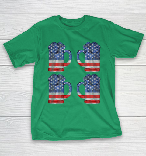 Beer Lover Funny Shirt Beer American Flag 4th Of July Merica T-Shirt 5