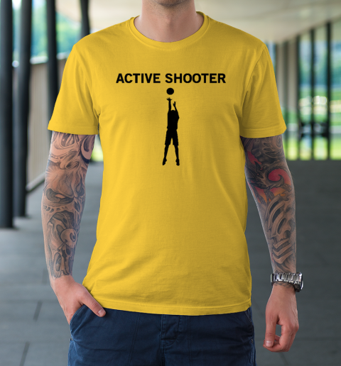 Active Shooter Basketball Lovers T-Shirt 4