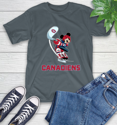 NHL Hockey Montreal Canadiens Cheerful Mickey Mouse Shirt T-Shirt 7