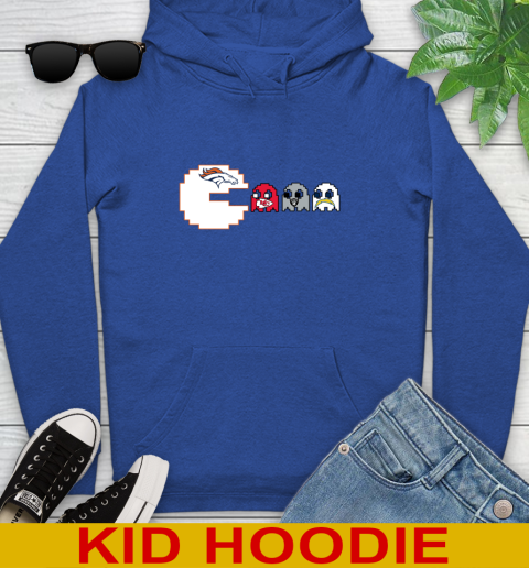 Denver Broncos NFL Football Pac Man Champion Youth Hoodie 10