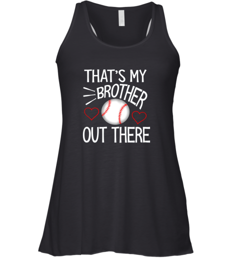 New Baseball Sister Shirt Cute Baseball Gift For Sisters Racerback Tank