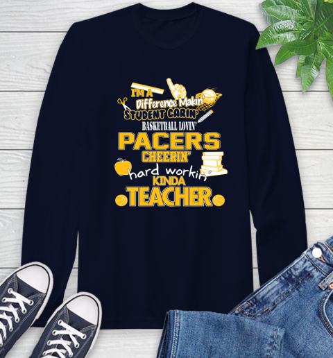 LA Clippers NBA I'm A Difference Making Student Caring Basketball Loving Kinda Teacher (2) Long Sleeve T-Shirt 3