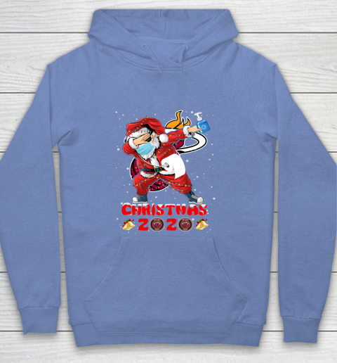 Miami Heat Funny Santa Claus Dabbing Christmas 2020 NBA Youth Hoodie 8